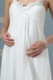 Herz-Ausschnitt Bodenlang Chiffon Rückenfrei Sommer Brautkleid - Seite 5