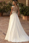 Brautkleid Strand Elegant Tiefer V-Ausschnitt Bodenlang Sommer - Seite 2