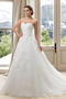 Elegant A-Linie Ärmellos Bördeln Falte Mieder Frühling Brautkleid - Seite 3