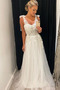 Brautkleid im Freien Quadrat Ärmellos Natürliche Taille Luxus - Seite 1