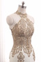Abendkleid Spitze Spitzen-Overlay Formell Bodenlang Juwel Ärmellos - Seite 5