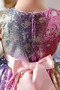 Blumenmädchenkleid Juwel Jahr 2023 Asymmetrisch Reißverschluss Natürliche Taille - Seite 2