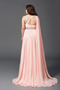 A-Linie Perlengürtel Lange Luxus Sommer Chiffon Abendkleid - Seite 2
