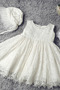 Taufe Kleid Juwel Elegant Herbst Ärmellos Spitze Reißverschluss - Seite 3