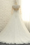 Durchsichtige Ärmel A-Linie Sommer Umgedrehtes Dreieck Knopf Elegant Brautkleid - Seite 2