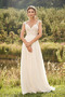 Brautkleid Chiffon Ärmellos Strand Natürliche Taille Sommer V-Ausschnitt - Seite 1