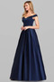 Abendkleid Satin Jahr 2023 Winter Drapierung Ärmellos Bodenlang - Seite 3