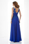 Mittelgröße Natürliche Taille Schlüsselloch Rücken A-Linie Abendkleid - Seite 2