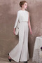 Natürliche Taille Juwel Sommer Luxus Lange Ärmel Reißverschluss Abendkleid - Seite 5