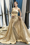 Ballkleid Lange Mittelgröße Natürliche Taille Jahr 2019 Asymmetrische Ärmel - Seite 1