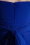 Knielang Gürtel Saphir Ärmellos Chiffon Reißverschluss Brautjungfernkleid - Seite 8