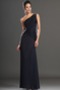 Ein Schulter Chiffon Etui Natürliche Taille Mitte Rücken Abendkleid - Seite 1