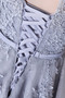 Knielang Mittelgröße Glamouröse Spitze Natürliche Taille Brautjungfernkleid - Seite 5