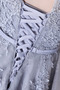 Knielang Mittelgröße Glamouröse Spitze Natürliche Taille Brautjungfernkleid - Seite 5