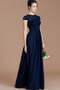 Elegant Spitzen-Overlay Natürliche Taille Juwel Sommer Brautjungfernkleid - Seite 4