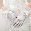 Dicke Volle finger Schmetterlingsknoten Taft Vintage Hochzeit Handschuhe