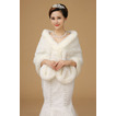 Knopf Winter Halle Super lange Dicke Elfenbein Hochzeit Schal