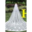 Spitzen-Overlay Spitze Mit Kamm Lange Spitze Kathedrale Schleppe Hochzeitsschleier