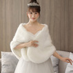 Imitation Nerz Schal Brautkleid gepolstert warmen Mantel