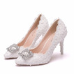 Strass einzelne Schuhe Hochzeitsschuhe Lace Party Schuhe