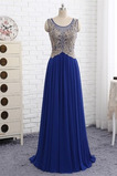 Abendkleid Formell Natürliche Taille Bodenlang A-Linie Frühling