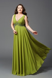 Empire Taille Sweep Zug Drapierung Elegant Chiffon Abendkleid