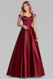 Abendkleid Satin Jahr 2023 Winter Drapierung Ärmellos Bodenlang