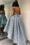 Ballkleid Sommer Asymmetrisch Jahr 2019 Hoch Niedrig Reißverschluss