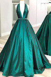 Ballkleid Rückenfrei Bodenlang Perlengürtel Natürliche Taille