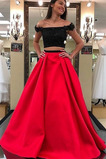 A-Linie Spitze moderne Lange Sanduhrförmig Satin Ballkleid