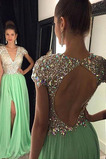 Abendkleid Lange Kurze Ärmel Wickeln Sie die Rotatorenmanschette