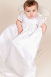 Empire Taille Mittelgröße Formell Spitzen-Overlay Sittsame Taufe Kleid