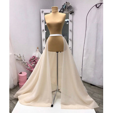 Brautkleid abnehmbarer Rock Abnehmbarer Hochzeitszug Tüllzug Lang Abnehmbare Hochzeitsaccessoires