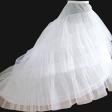 Elastische Taille Modisch Zwei Felgen Hochzeitskleid Nachgestellte Hochzeit Petticoat