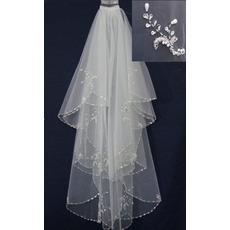 Brautschleier Hochzeitskleid Zubehör Exquisite handgemachte Perlen Schleier