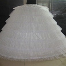 Taille Jahrgang Flouncing Sechs Felgen Volles Kleid Hochzeit Petticoat