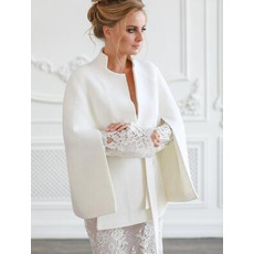 Hochzeitsmantel, Brautjacke, Brautmantel, Hochzeitsjacke, Hochzeit vertuschen, weißer Mantel, Winter-Elfenbeinjacke, Poncho