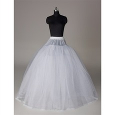 Rahmenlose Elegante Starkes Netz Doppelgarn Hochzeitskleid Hochzeit Petticoat