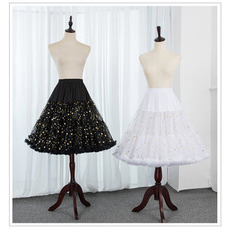 Weiße Spitze Tüll Ballkleid langer Petticoat, Lolita Cosplay Petticoats Krinoline, Ballett-Tutu-Rock, Mädchen Petticoats, Lolita Petticoat 60CM