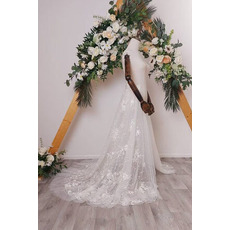 Brautkleid Schleppe Abnehmbarer Brautzug Abnehmbarer Hochzeitszug aus Spitze