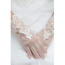 Spitze Spitze Frühling Kurze Schick Volle finger Hochzeit Handschuhe