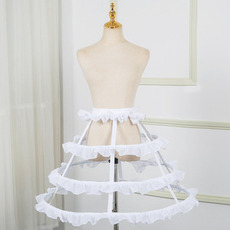 Lolita-Vogelkäfig-Petticoat, verstellbarer Volant-Petticoat, Länge 55 cm