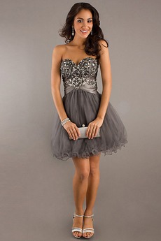 Sommer Organza Ärmellos Glamouröse Natürliche Taille Ballkleid