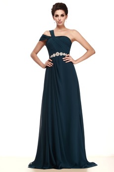 Bodenlang Kurze Ärmel Empire Kleine Größe Chiffon Brautmutterkleid