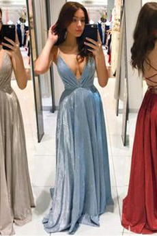 Abendkleid Sommer Natürliche Taille Sanduhrförmig V-Ausschnitt