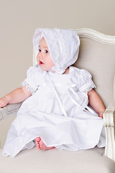 Petite Typ Satin Schmetterlingsknoten Empire Taille Taufe Kleid