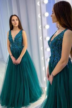 Abendkleid Herbst Schmuck dekorativ Mieder Tüll Natürliche Taille