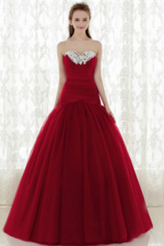 Tiefe Taille Applike Elegant Rückenfrei Bodenlang Sommer Ballkleid
