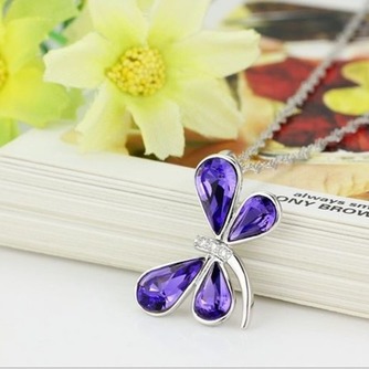 Libelle Frauen Kristall lila Silber liefern Großhandel Halskette & Anhänger - Seite 2