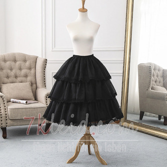 Lolita Puffy Petticoat, Cosplay verstellbarer Reifen, 3-lagiger Petticoat mit Spitzenkante, verstellbare Länge - Seite 4